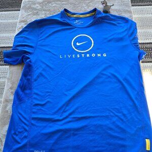 Nike Livestrong blue T shirt